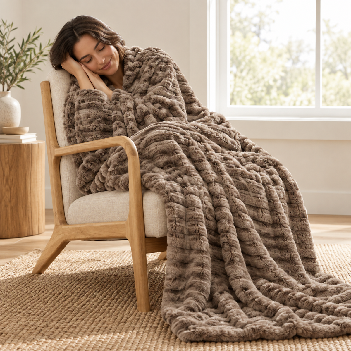 Lavender Scented Majestic Mink Throw