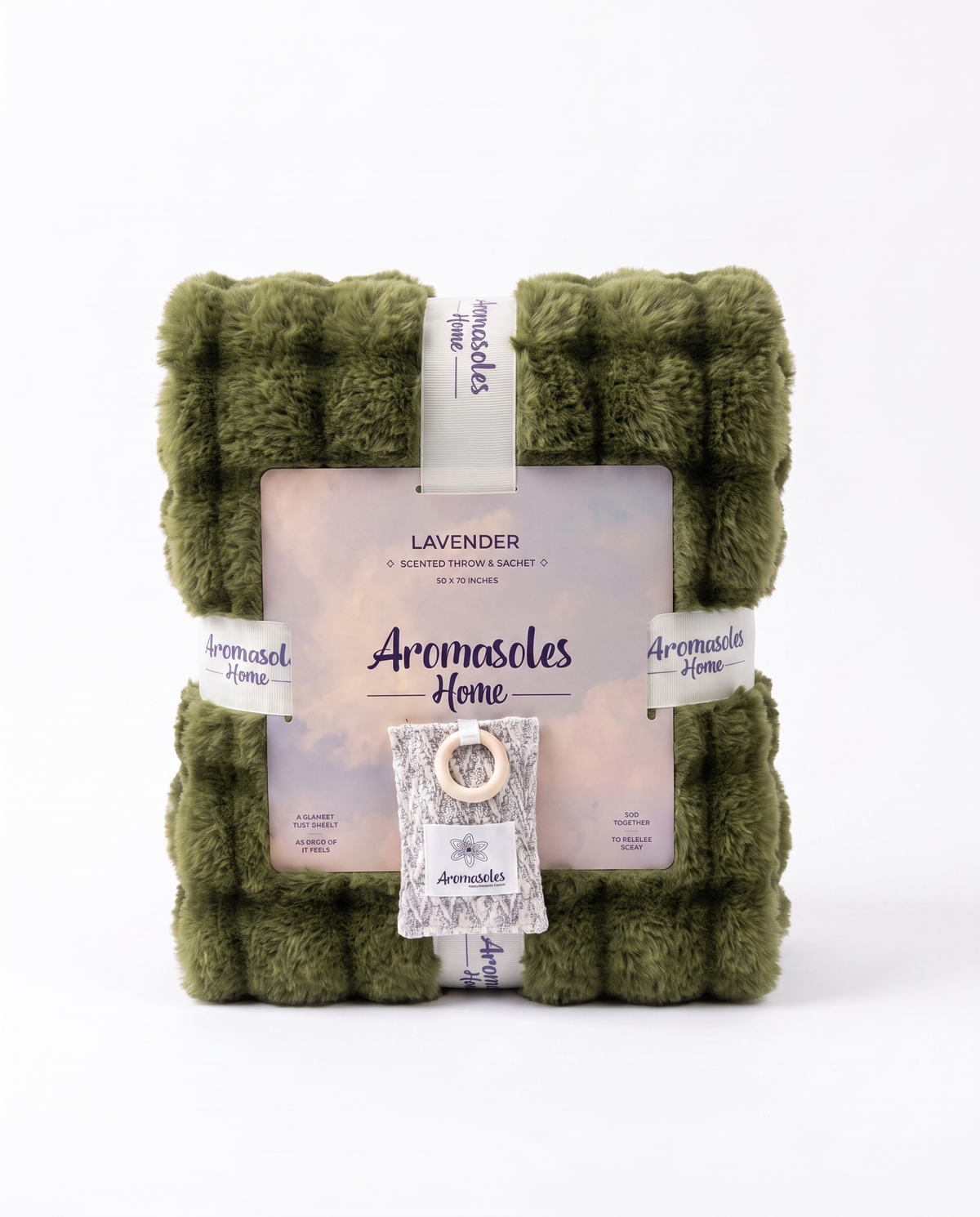 Lavender Scented Olive Bubble Throw