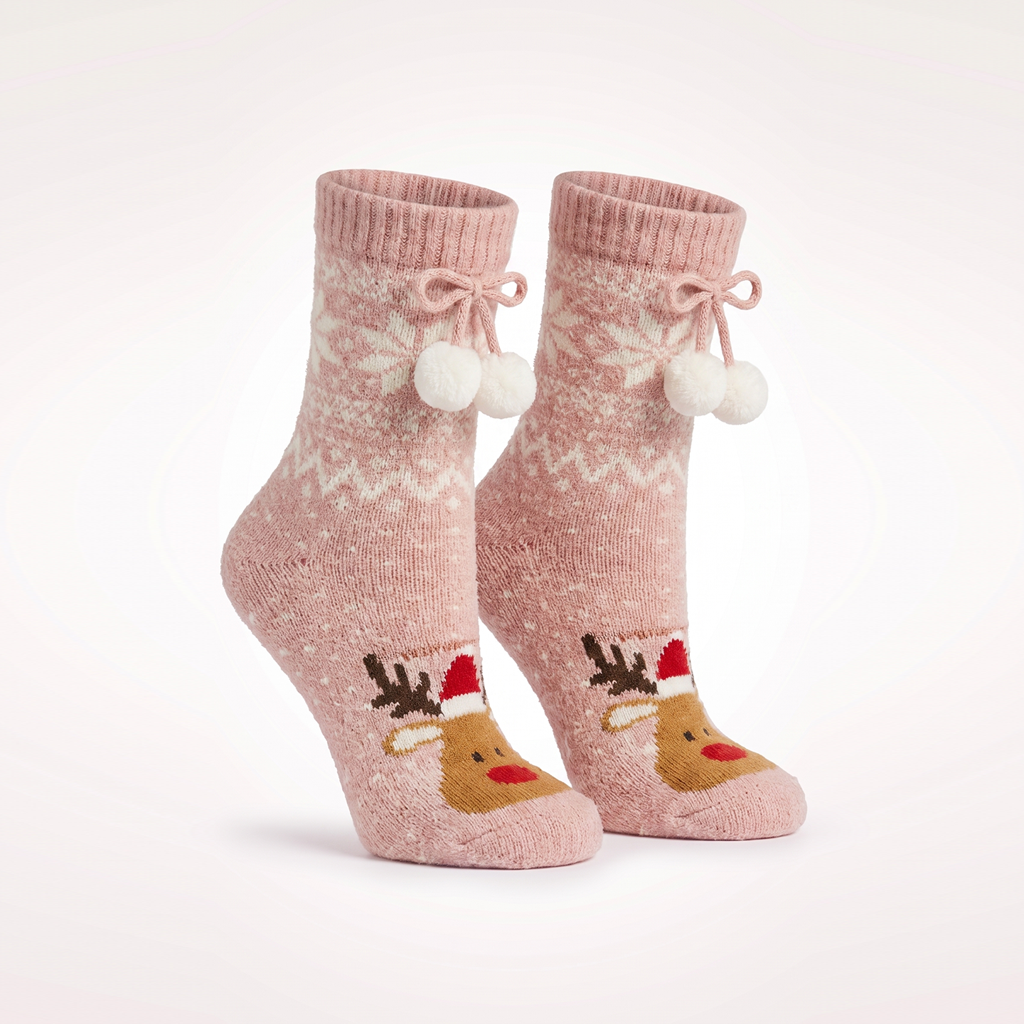 The Ugly Sweater Sock Eucalyptus Spearment & Shea Butter Infused,reindeer