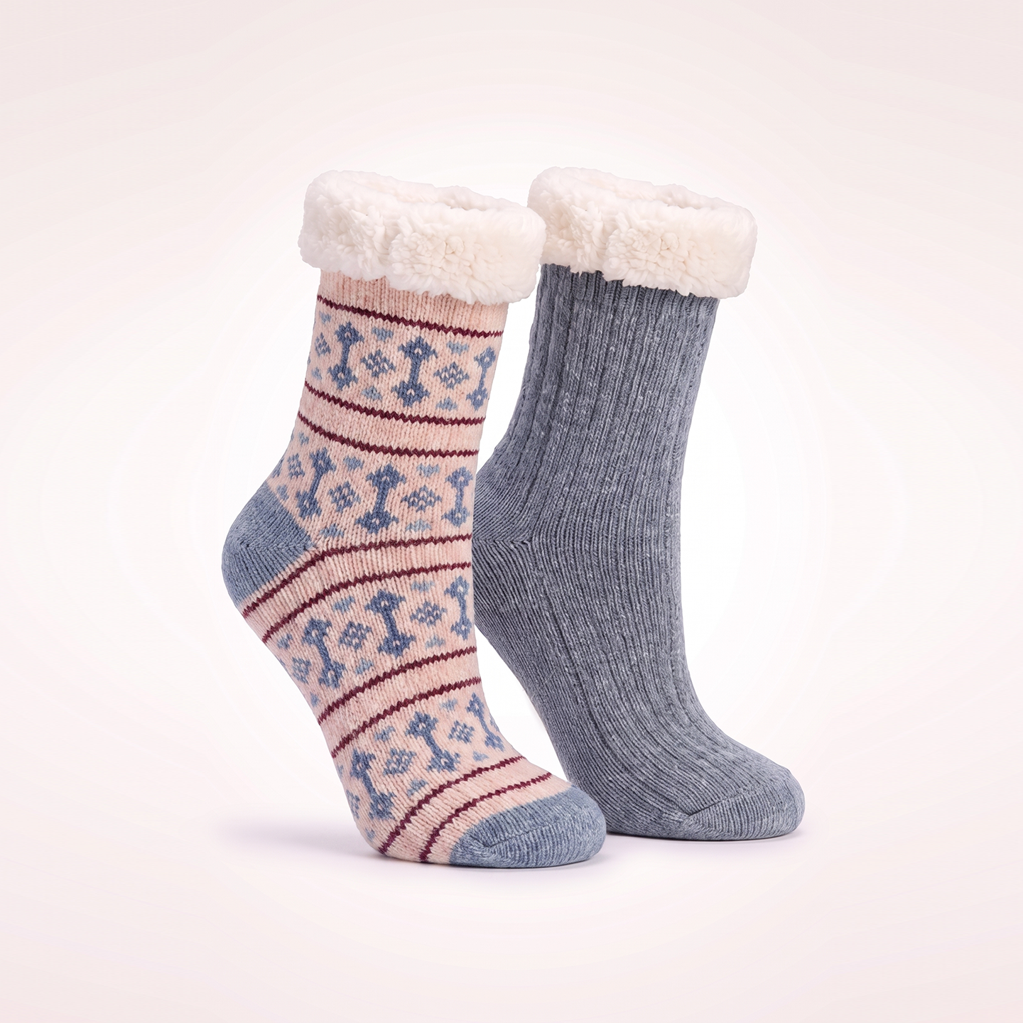 2 Pack Velvet Rose Sock, Shea Butter & Rose Infused, Rose