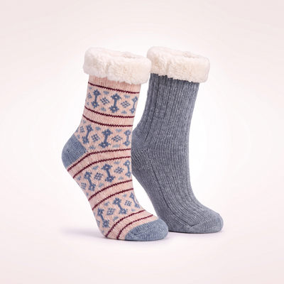 2 Pack Velvet Rose Sock, Shea Butter & Rose Infused, Rose